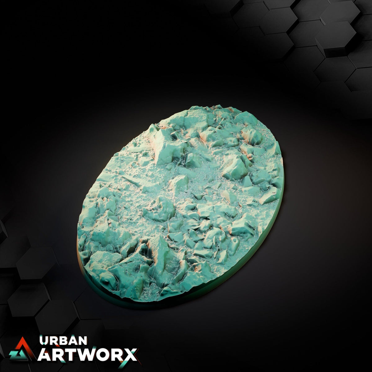 Tabletop Bases - Txarli Factory - Stony Desert Bases Txarli Factory Oval 170x105mm