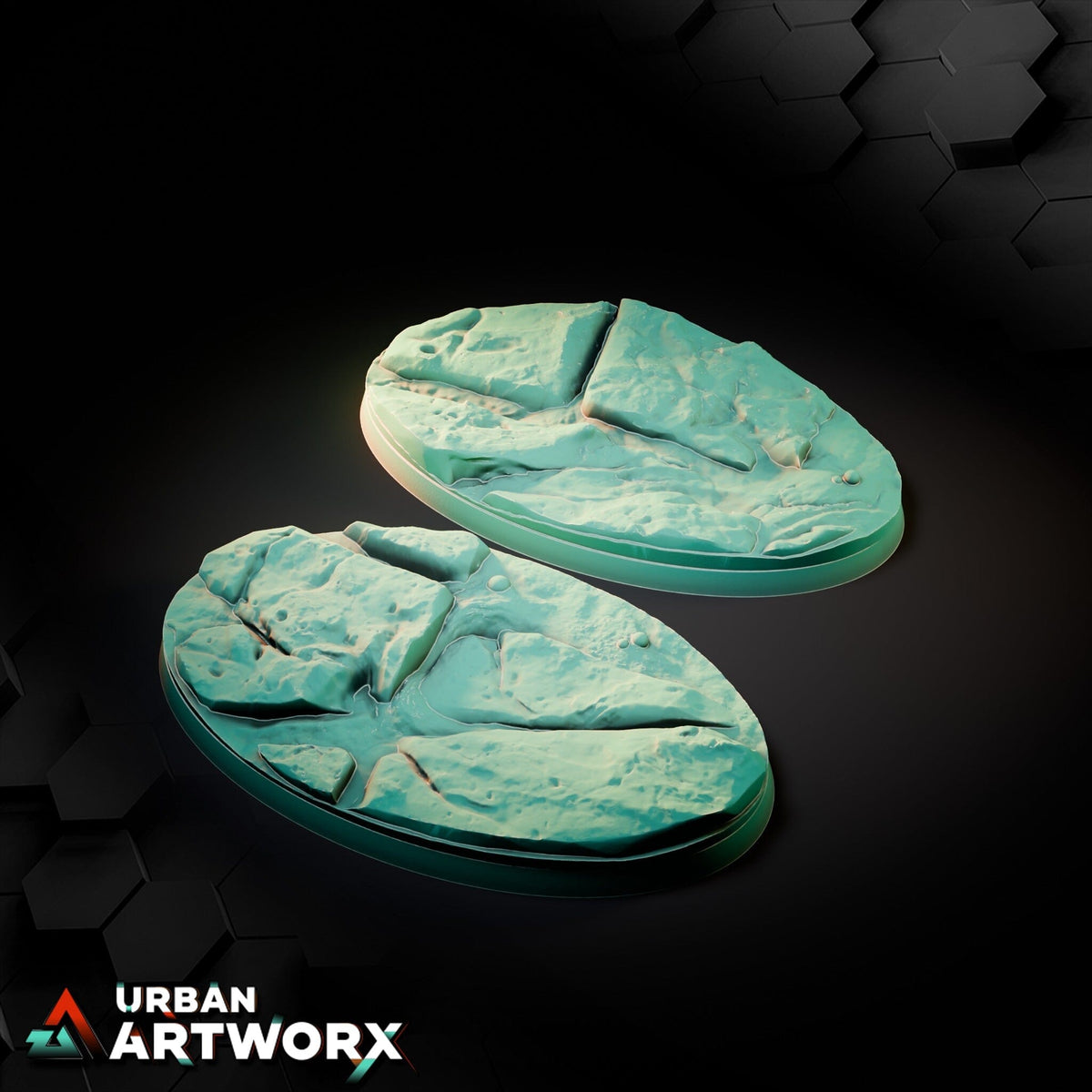 Tabletop Bases - Txarli Factory - Volcanic Bases Bases Txarli Factory Oval 90x52mm (2)