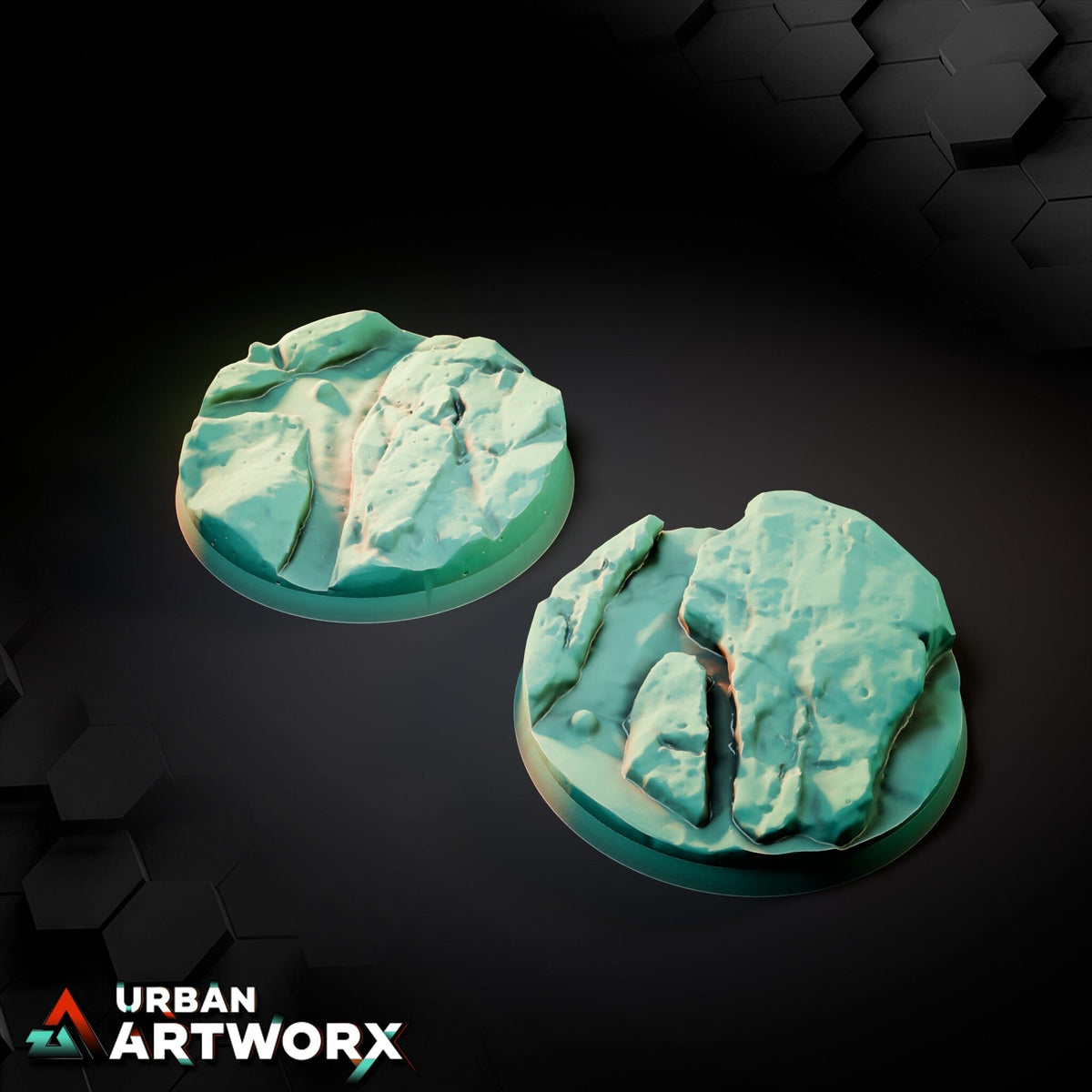 Tabletop Bases - Txarli Factory - Volcanic Bases Bases Txarli Factory Round 60mm (2)