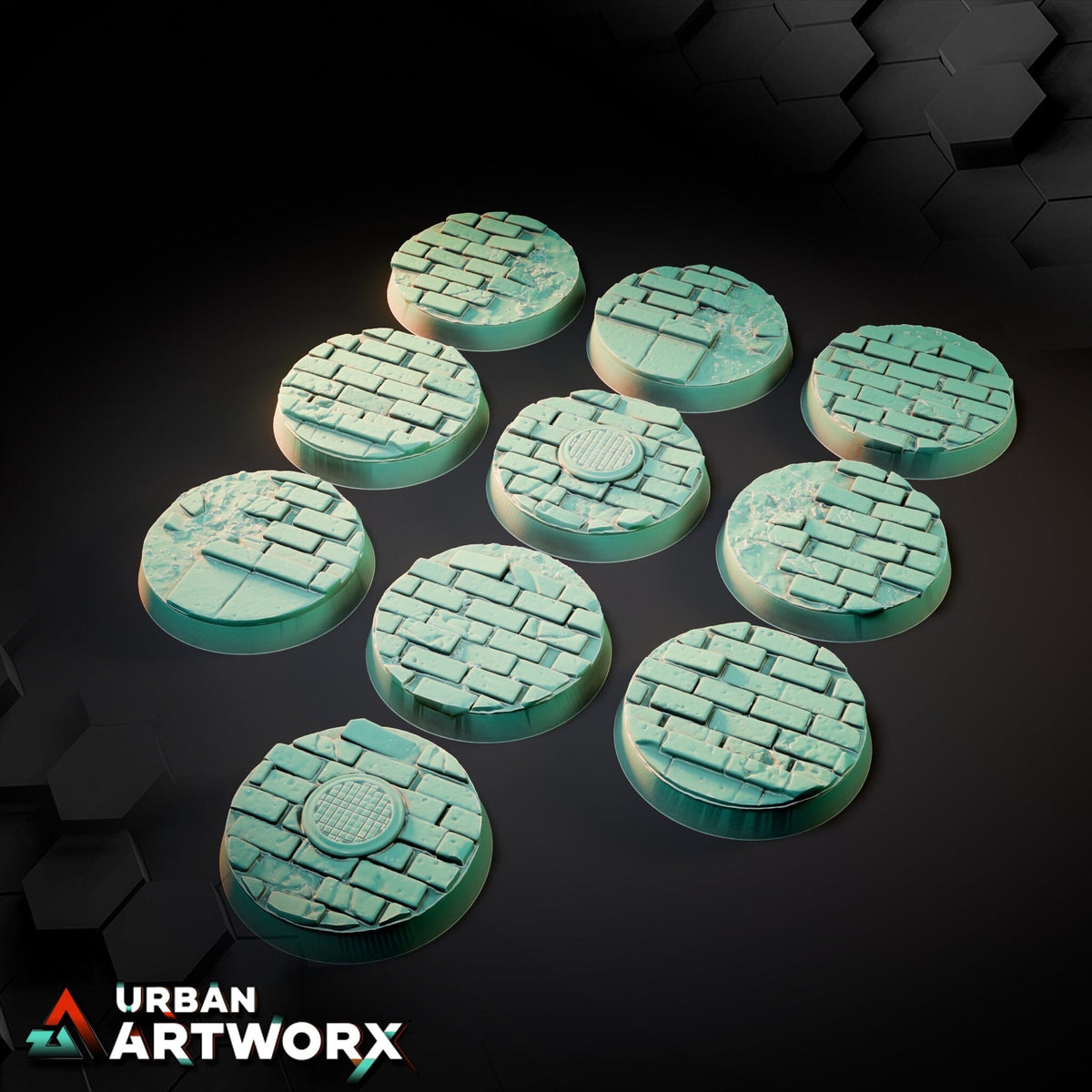 Tabletop Bases - Txarli Factory - WW II City Bases Bases Txarli Factory Round 32mm (10)