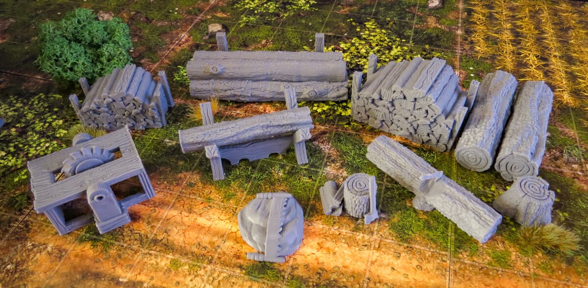 Tabletop Gelände - City of Tarok - Woodcutter Black Scrolls Games