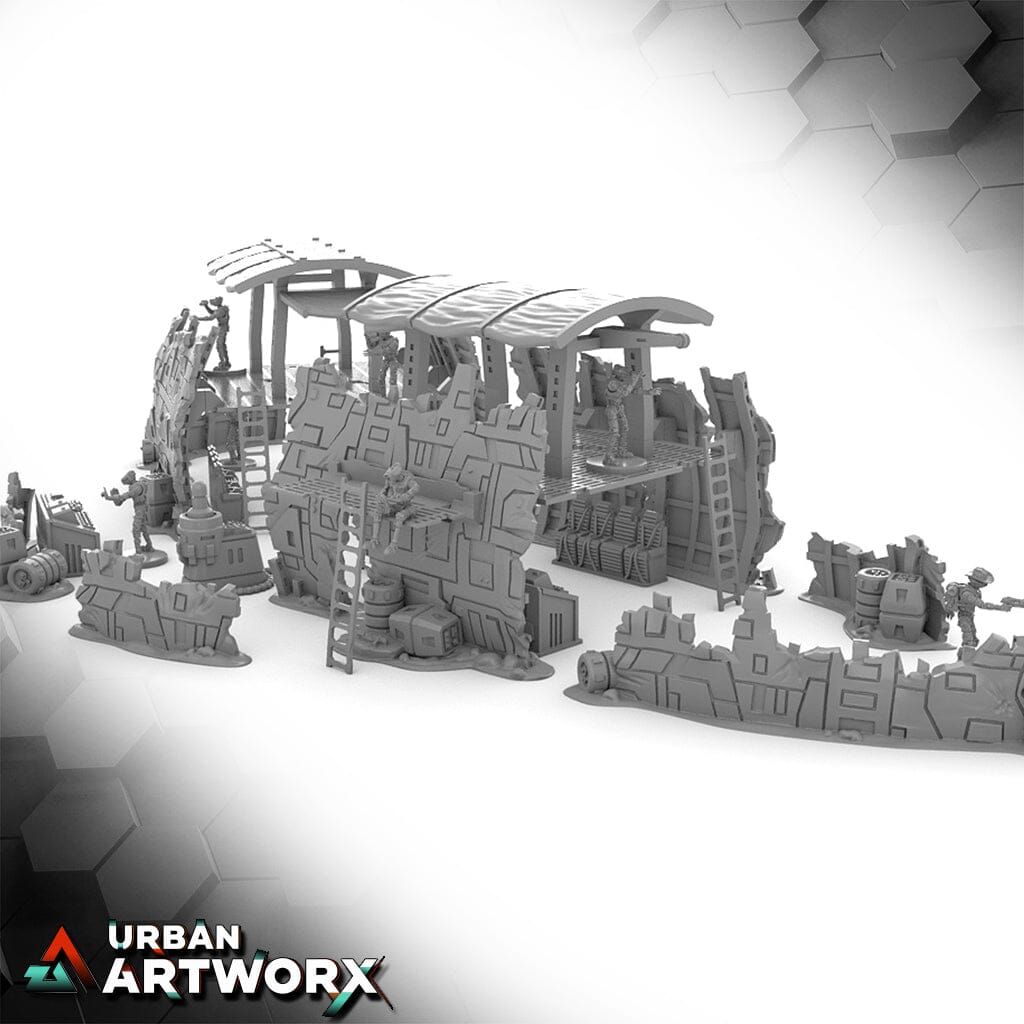 Tabletop Gelände - Imperial Terrain - Crash Site Camp by Jésus Imperial Terrain