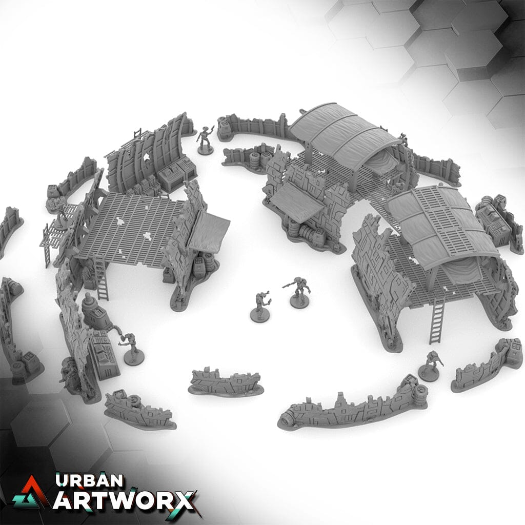 Tabletop Gelände - Imperial Terrain - Crash Site Camp by Jésus Imperial Terrain Big