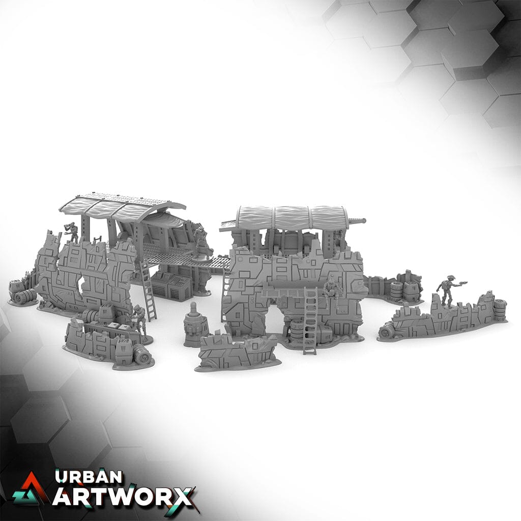 Tabletop Gelände - Imperial Terrain - Crash Site Camp by Jésus Imperial Terrain Small