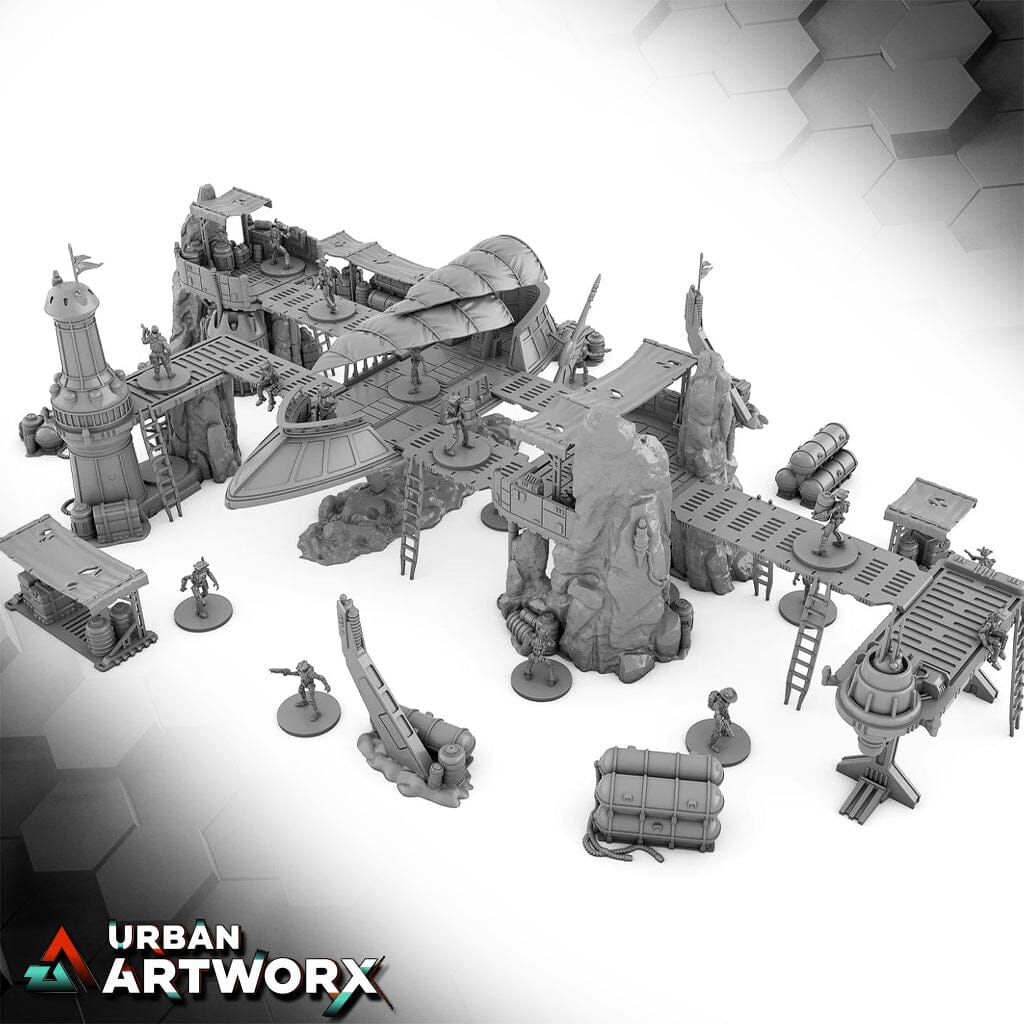 Tabletop Gelände - Imperial Terrain - Pirates Outpost by Jésus Imperial Terrain Complete Set