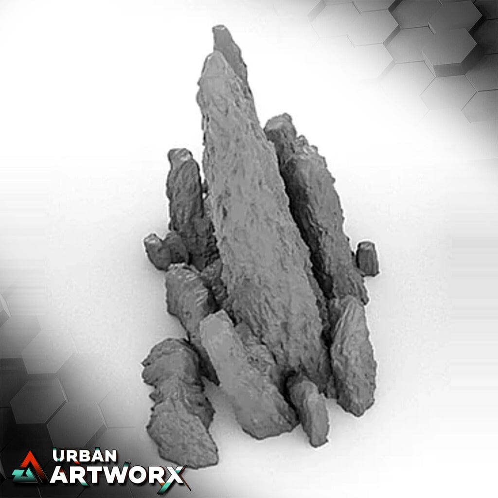 Tabletop Gelände - Imperial Terrain - This is the Terrain Set 1 Imperial Terrain Small Single Rocks 05