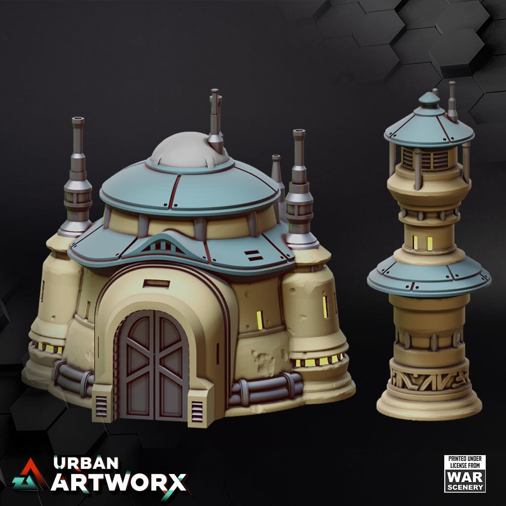 Tabletop Gelände - Massa'dun - Eremite Abode & Town Pole War Scenery