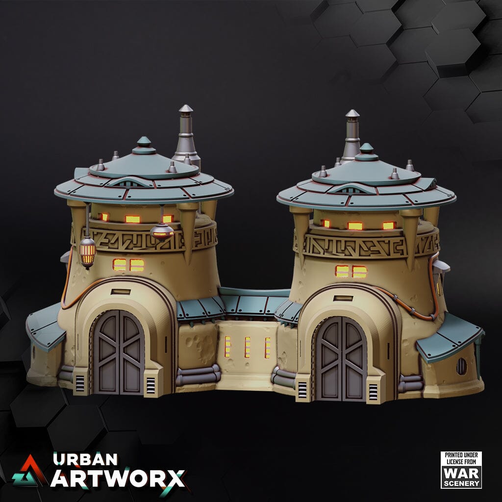 Tabletop Gelände - Massa'dun - Twin House War Scenery