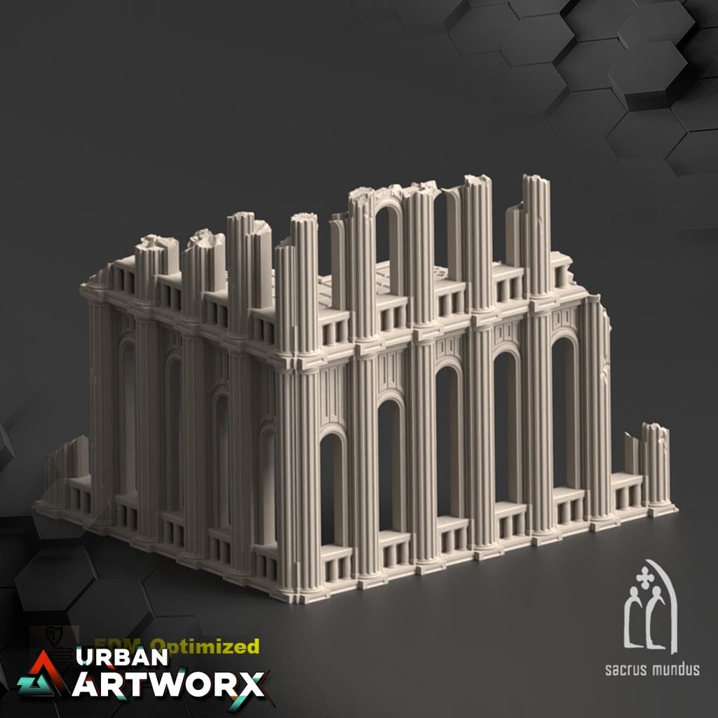 Tabletop Gelände - Sacrusmundus - Armoria - Corner Ruin A Sacrusmundus