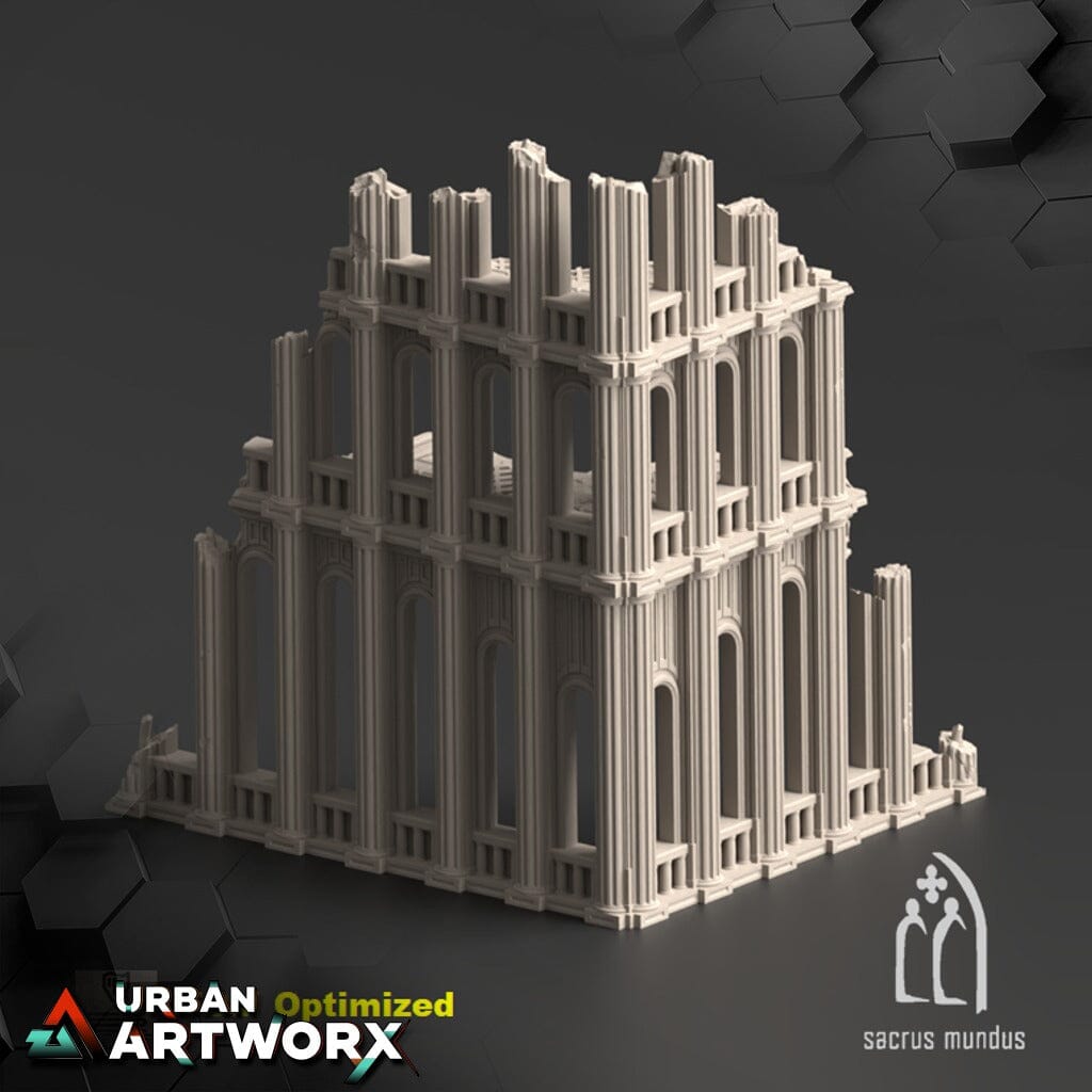 Tabletop Gelände - Sacrusmundus - Armoria - Corner Ruin B Sacrusmundus