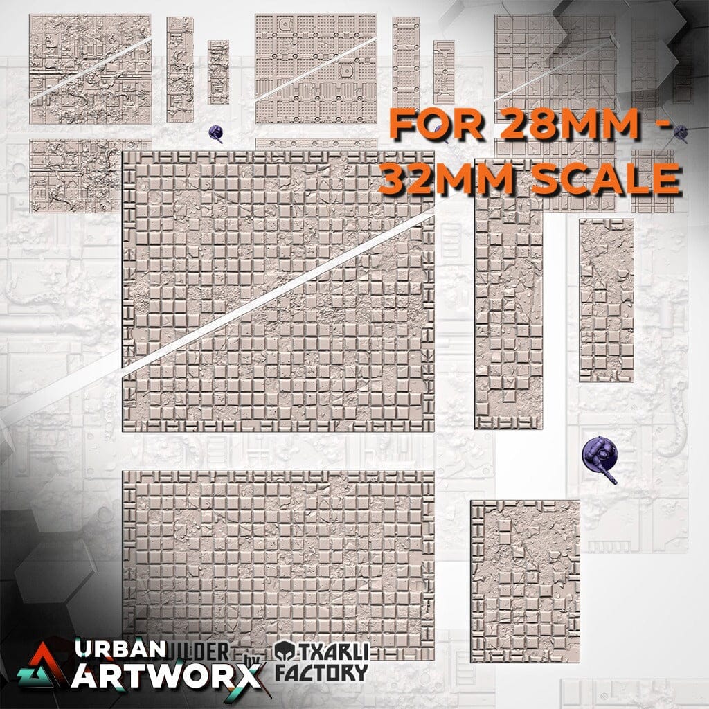 Tabletop Gelände - Txarli Factory - 11th Edition Grimdark Layouts Txarli Factory Complete Set