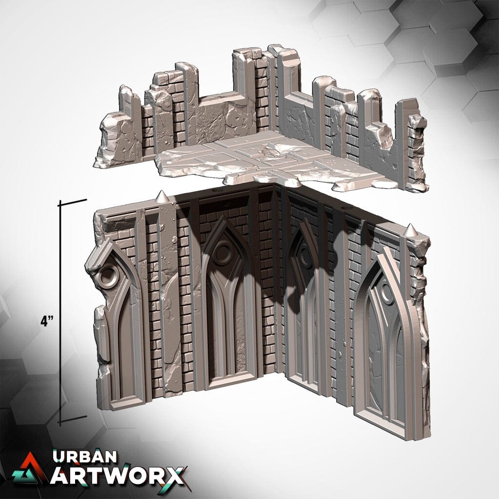 Tabletop Gelände - Txarli Factory - 11th Edition Grimdark Ruins Txarli Factory