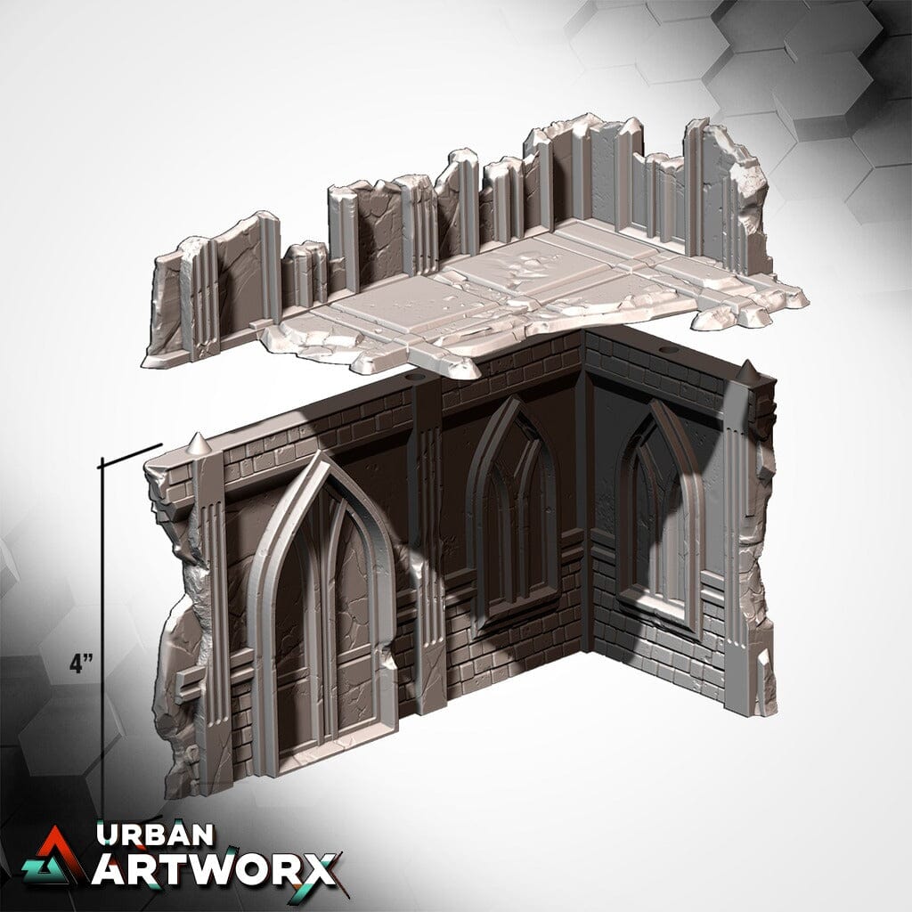 Tabletop Gelände - Txarli Factory - 11th Edition Grimdark Ruins Txarli Factory
