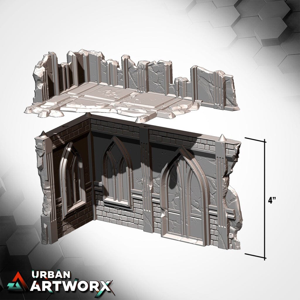 Tabletop Gelände - Txarli Factory - 11th Edition Grimdark Ruins Txarli Factory