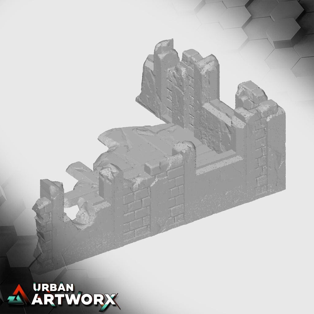 Tabletop Gelände - Txarli Factory - 11th Edition Grimdark Ruins Txarli Factory Ruin 5x4 02