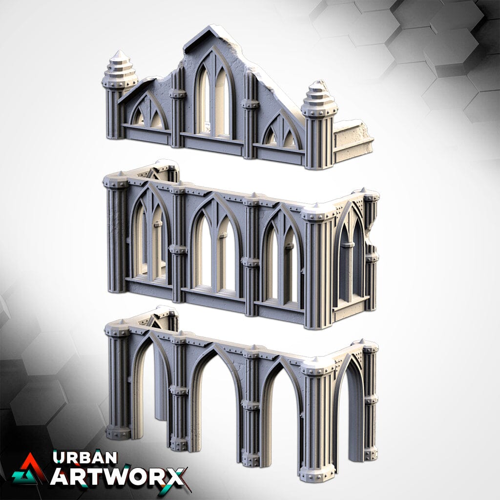Tabletop Gelände - Txarli Factory - Cathedral Ruins Txarli Factory