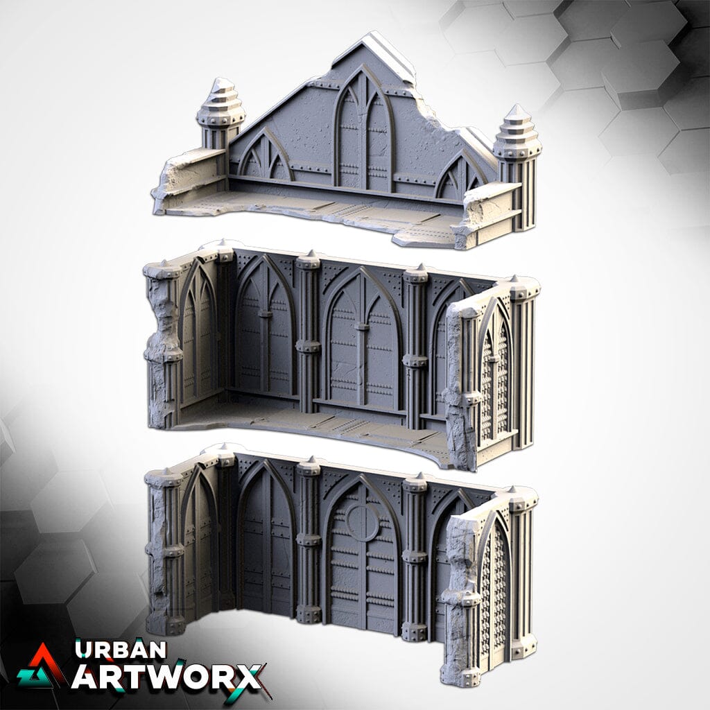 Tabletop Gelände - Txarli Factory - Cathedral Ruins Txarli Factory