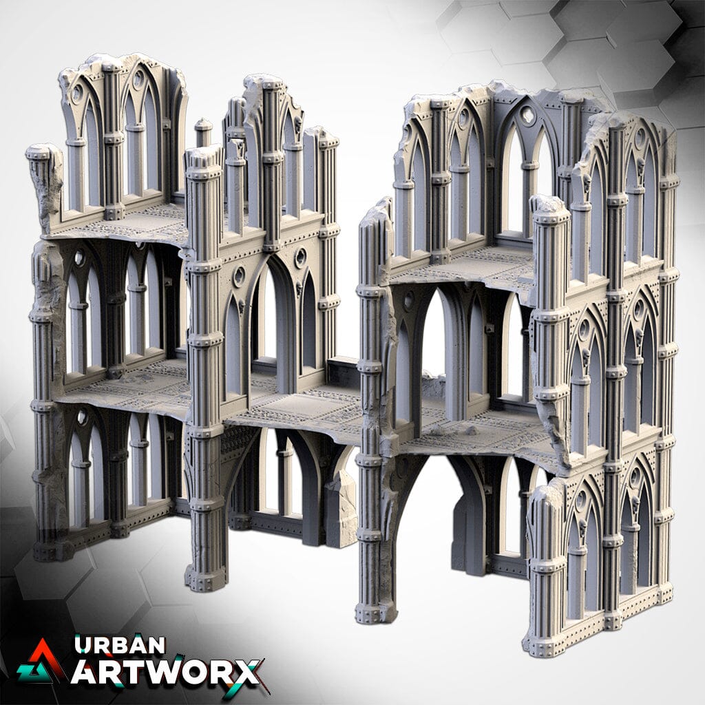 Tabletop Gelände - Txarli Factory - Cathedral Ruins Txarli Factory