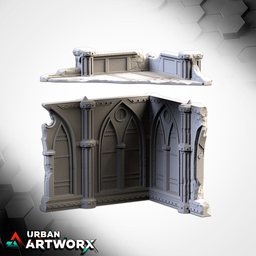 Tabletop Gelände - Txarli Factory - Cathedral Ruins Txarli Factory