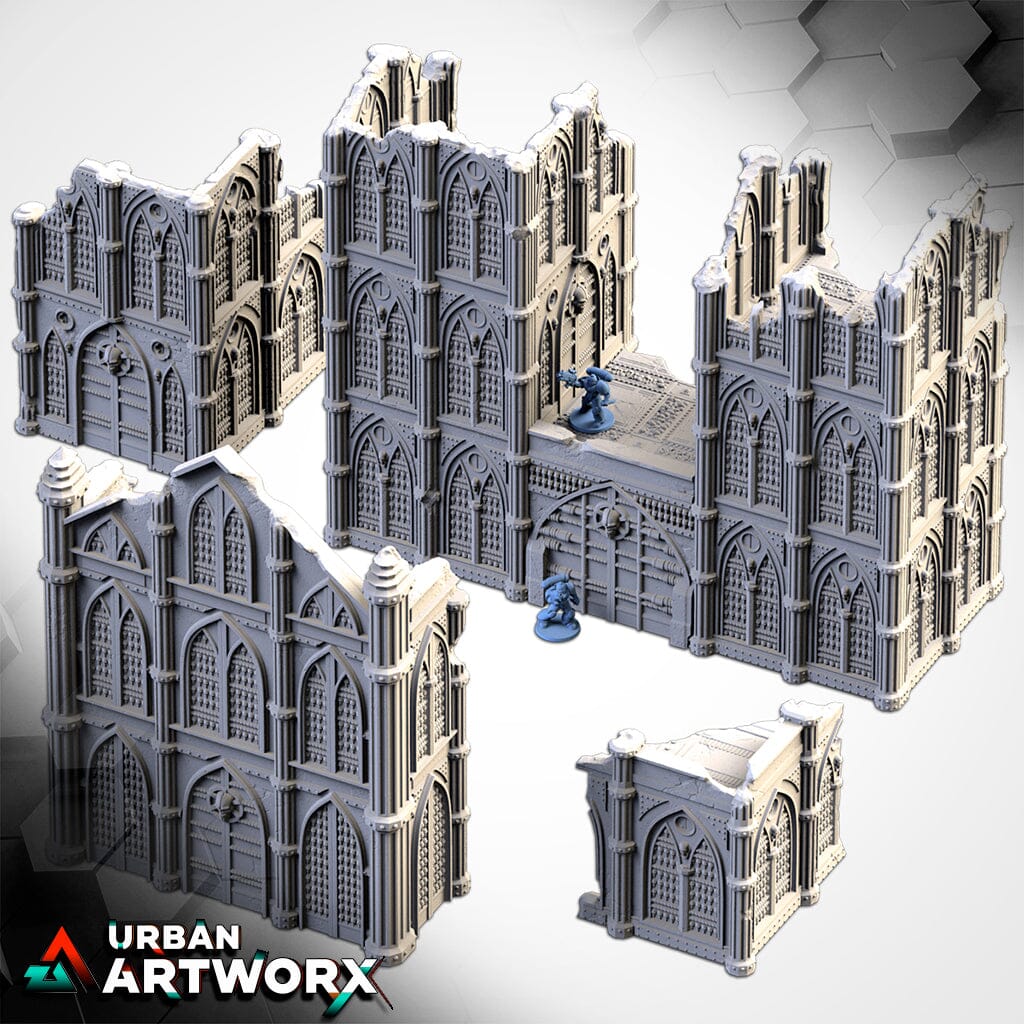 Tabletop Gelände - Txarli Factory - Cathedral Ruins Txarli Factory Complete Set Closed
