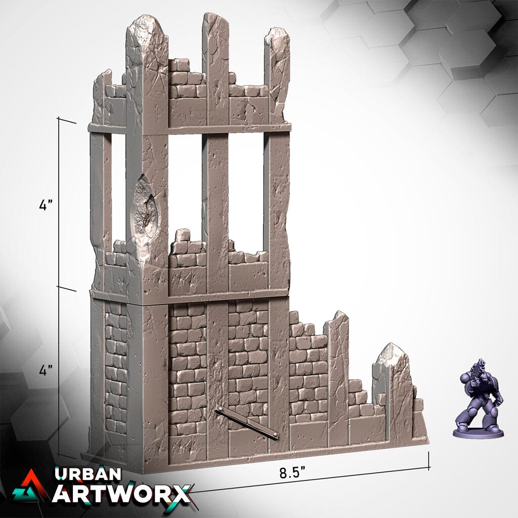 Tabletop Gelände - Txarli Factory - City Ruins (Old) GW Txarli Factory Building 03