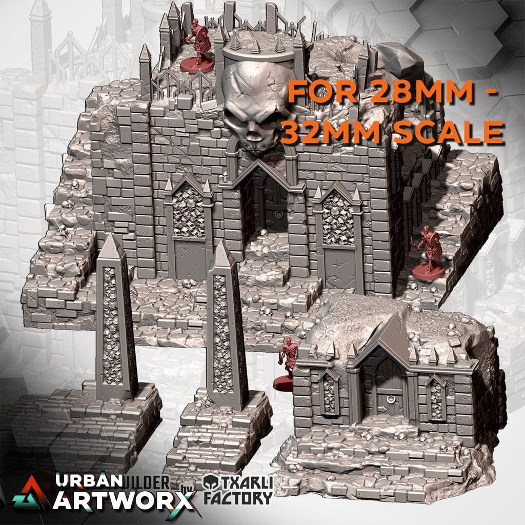 Tabletop Gelände - Txarli Factory - Cursed Mausoleum Txarli Factory Complete Set