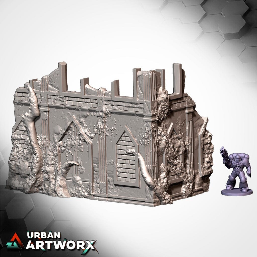 Tabletop Gelände - Txarli Factory - Grimdark Infected Ruins Txarli Factory