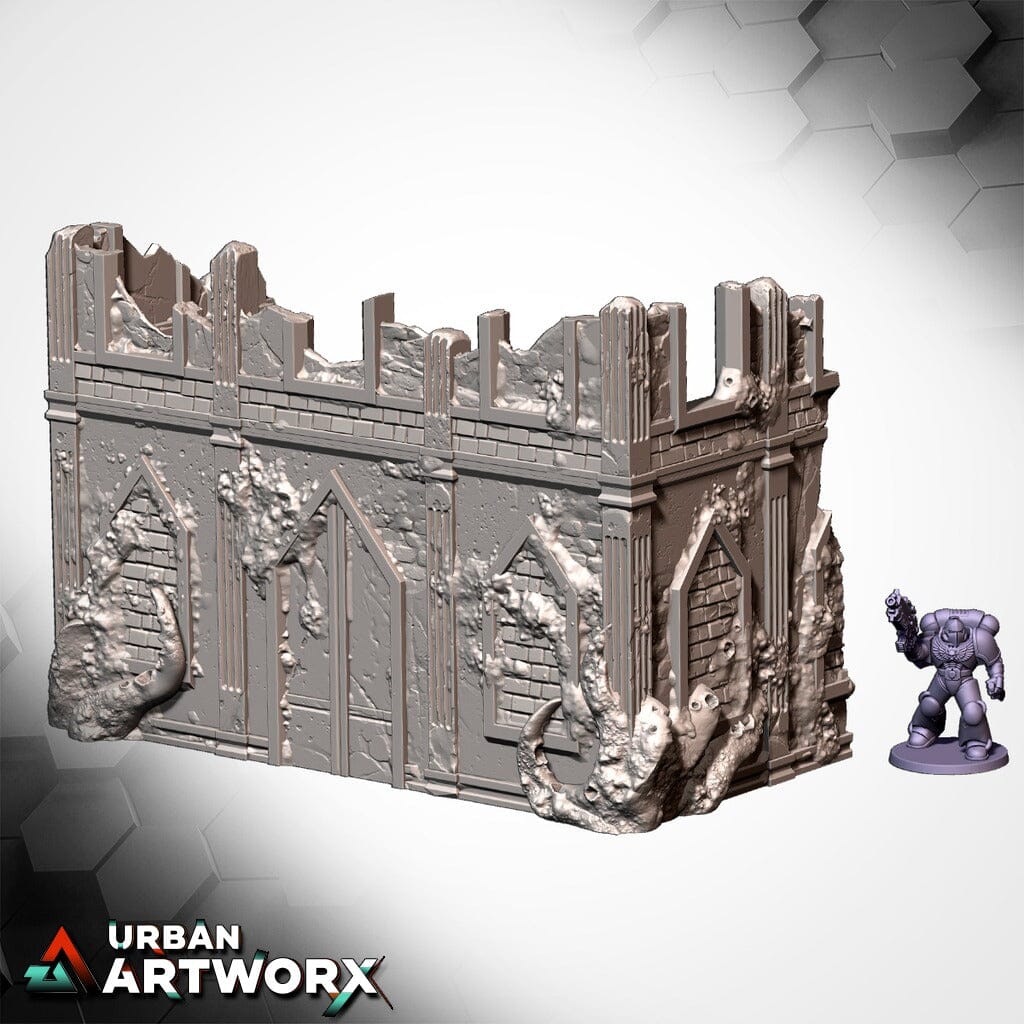 Tabletop Gelände - Txarli Factory - Grimdark Infected Ruins Txarli Factory