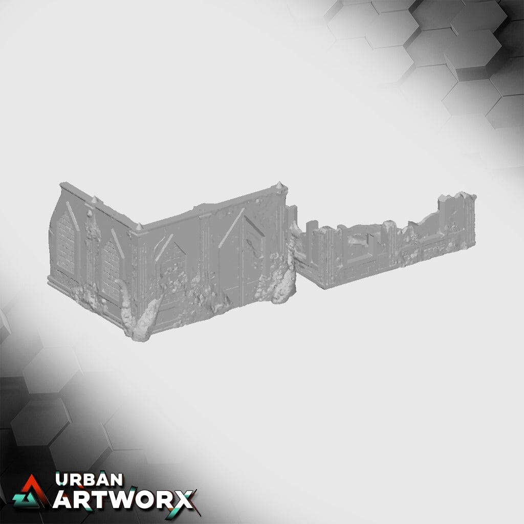Tabletop Gelände - Txarli Factory - Grimdark Infected Ruins Txarli Factory Infected - L 6x5 V1