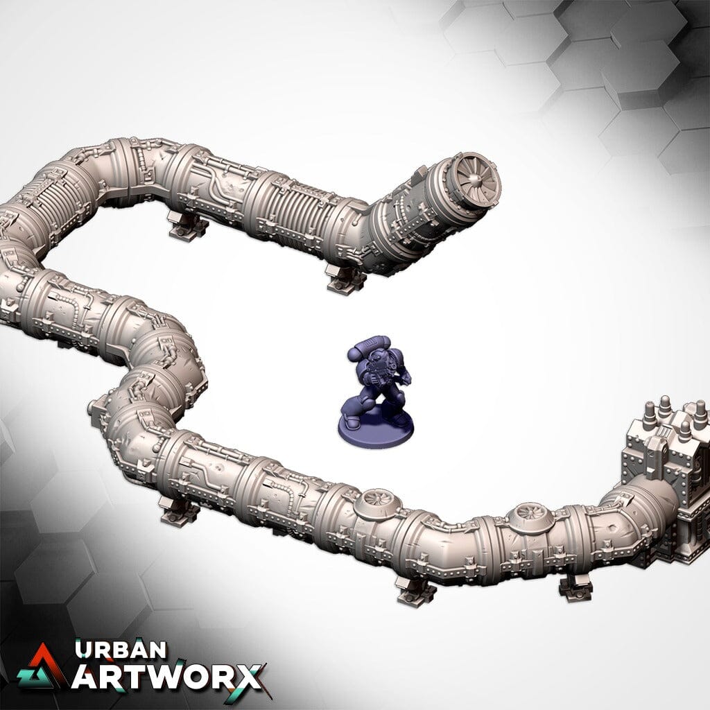 Tabletop Gelände - Txarli Factory - Modular Pipes Txarli Factory