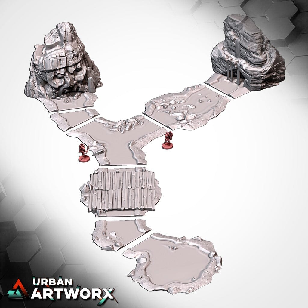 Tabletop Gelände - Txarli Factory - Modular River Txarli Factory