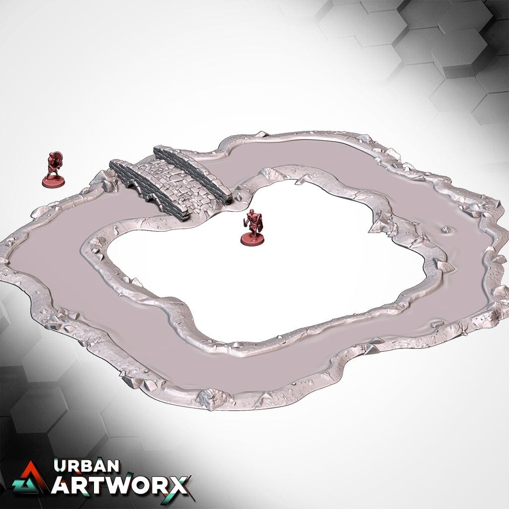 Tabletop Gelände - Txarli Factory - Modular River Txarli Factory