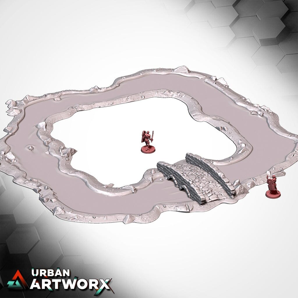 Tabletop Gelände - Txarli Factory - Modular River Txarli Factory