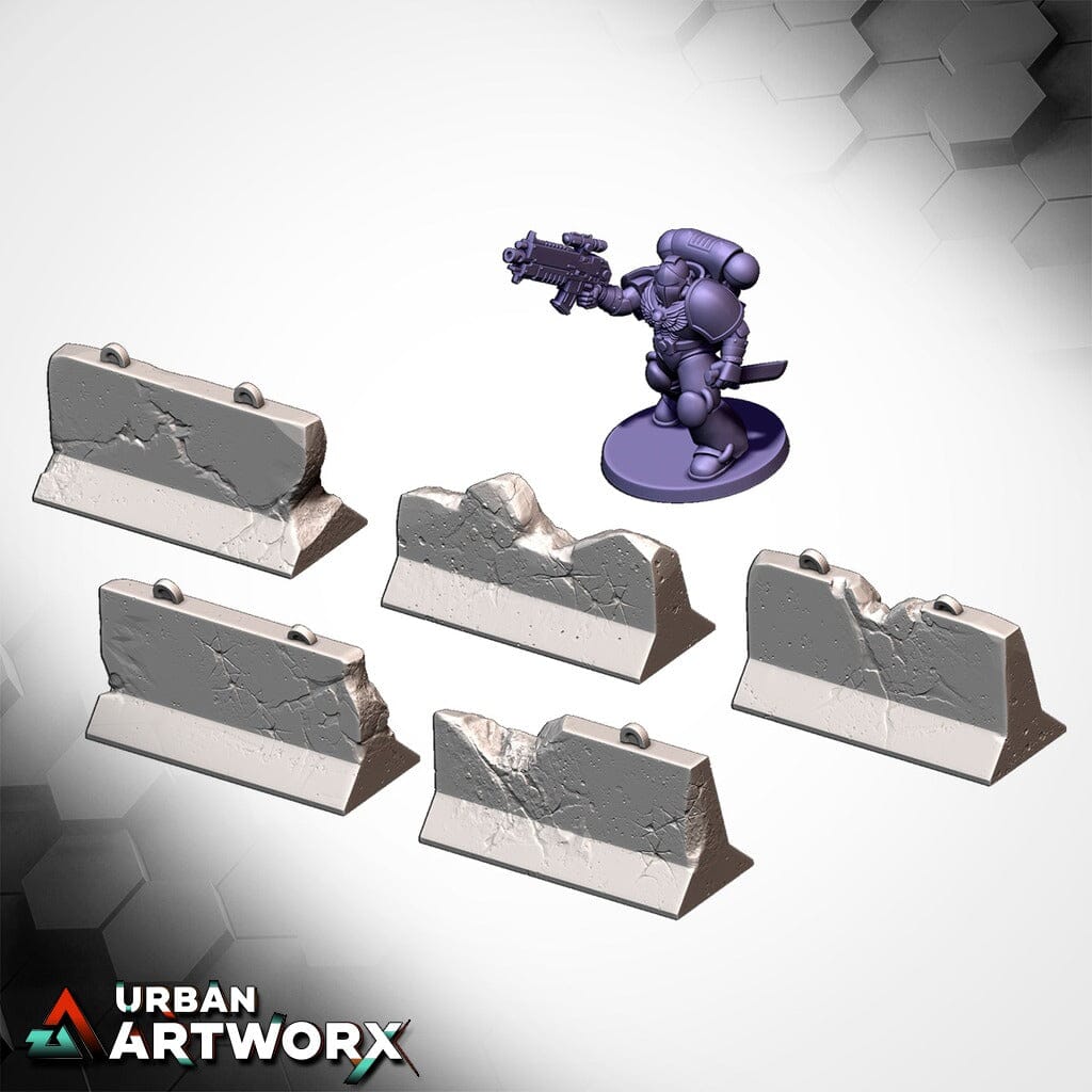 Tabletop Gelände - Txarli Factory - Obstacles of War Txarli Factory Block Barric