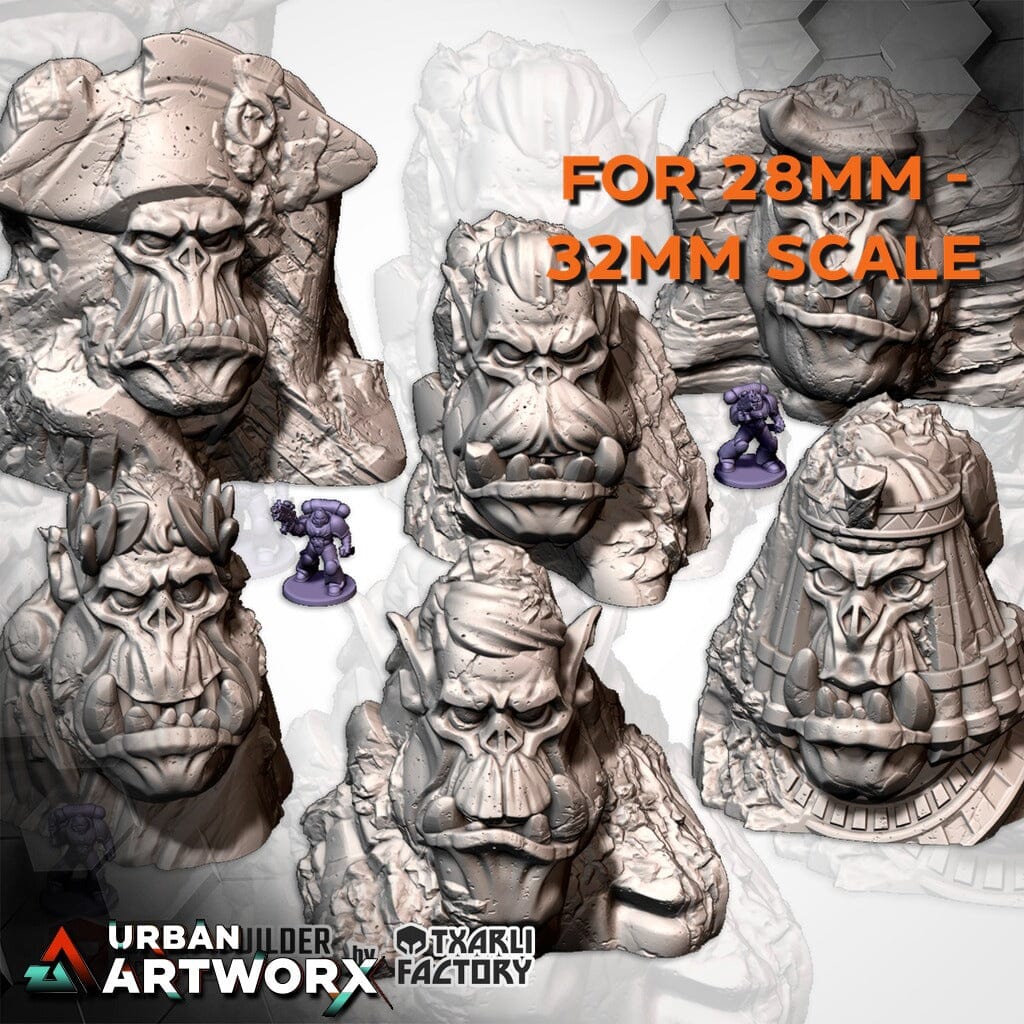 Tabletop Gelände - Txarli Factory - Orcish Monuments II Txarli Factory Complete Set