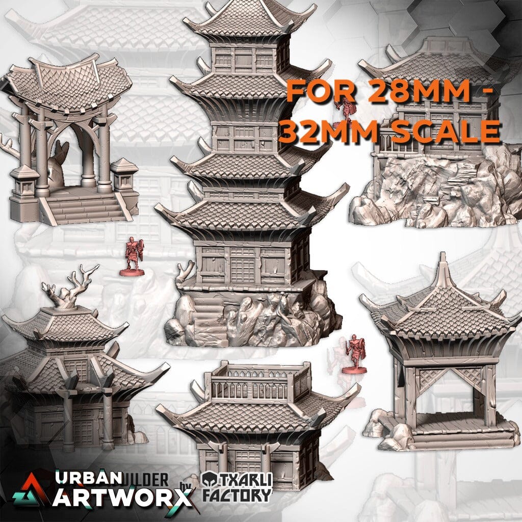 Tabletop Gelände - Txarli Factory - Oriental Buildings Txarli Factory Complete Set