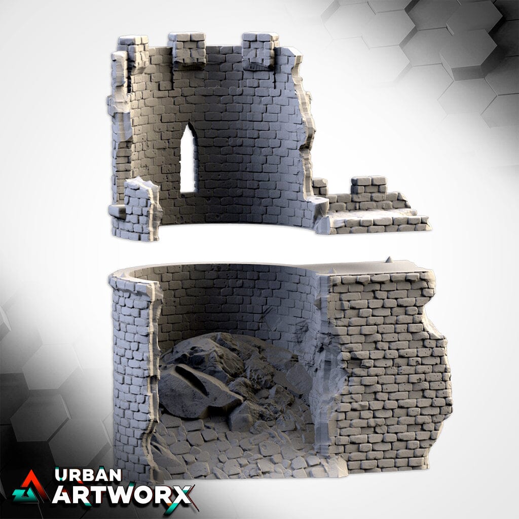 Tabletop Gelände - Txarli Factory - Ruined Castle Txarli Factory