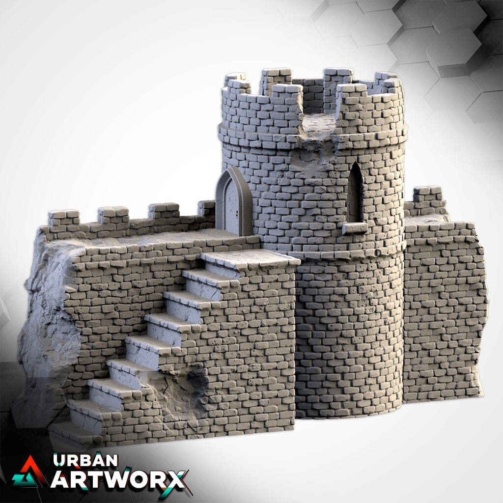 Tabletop Gelände - Txarli Factory - Ruined Castle Txarli Factory Piece 2