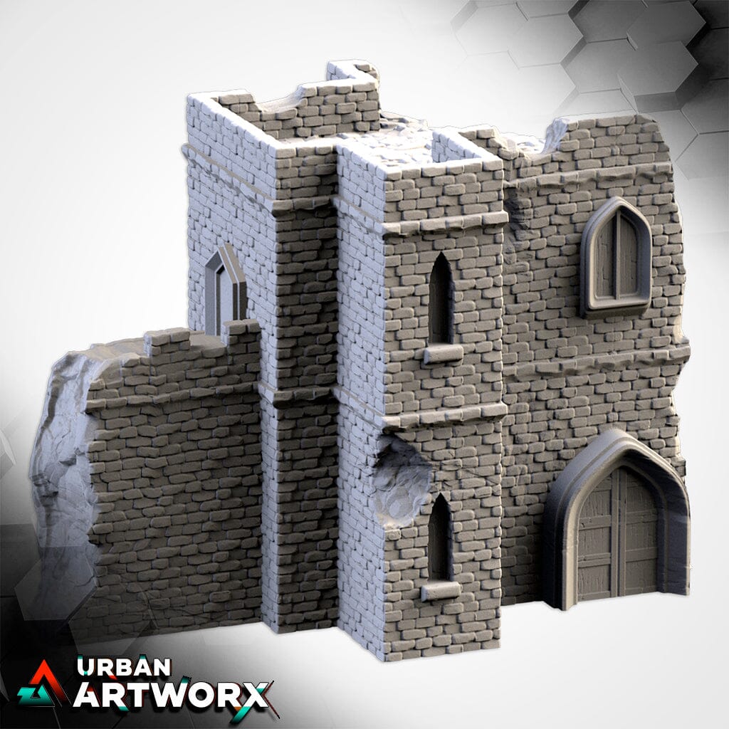 Tabletop Gelände - Txarli Factory - Ruined Castle Txarli Factory Piece 3