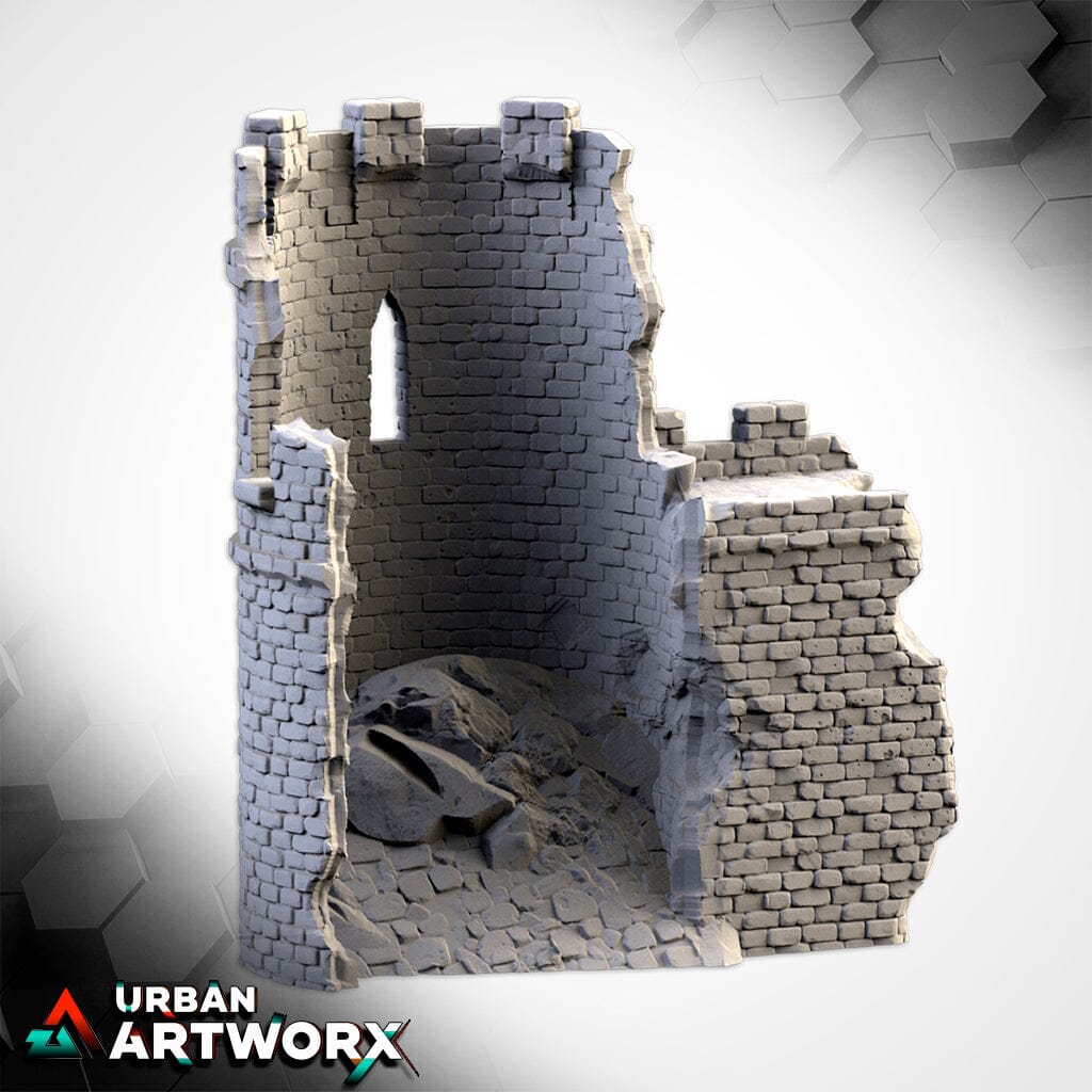 Tabletop Gelände - Txarli Factory - Ruined Castle Txarli Factory Piece 4