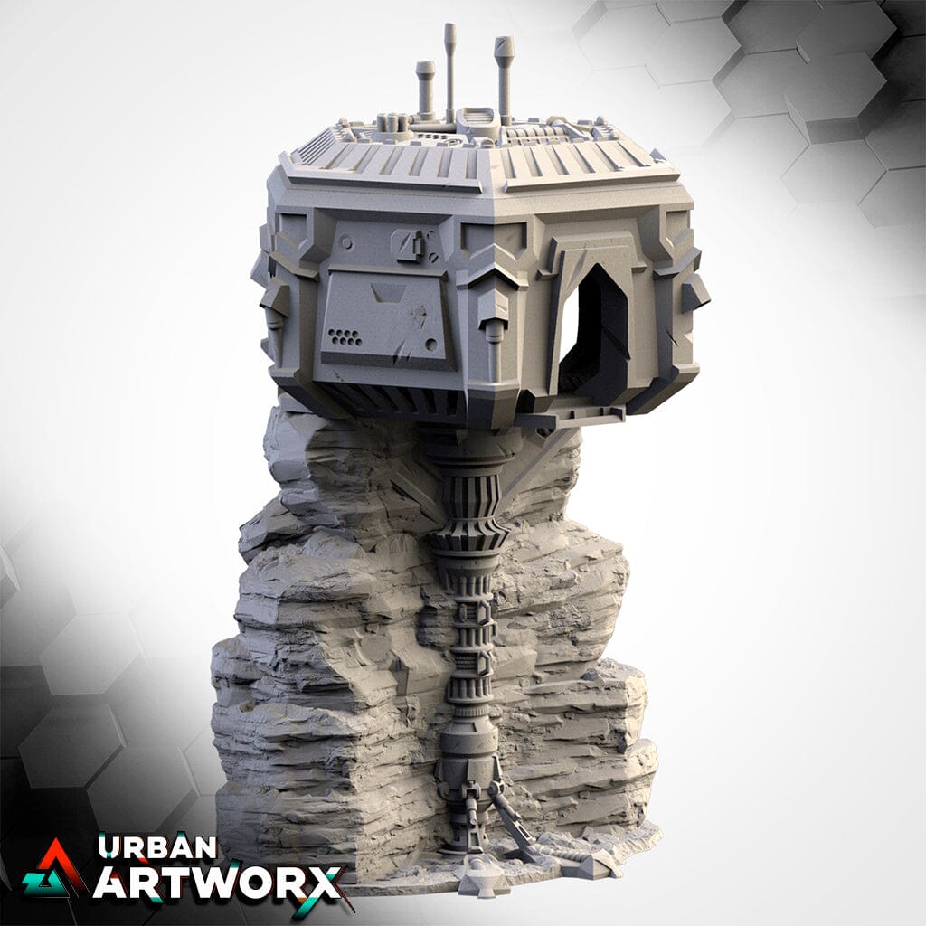 Tabletop Gelände - Txarli Factory - Sci-Fi City Txarli Factory House on Rock