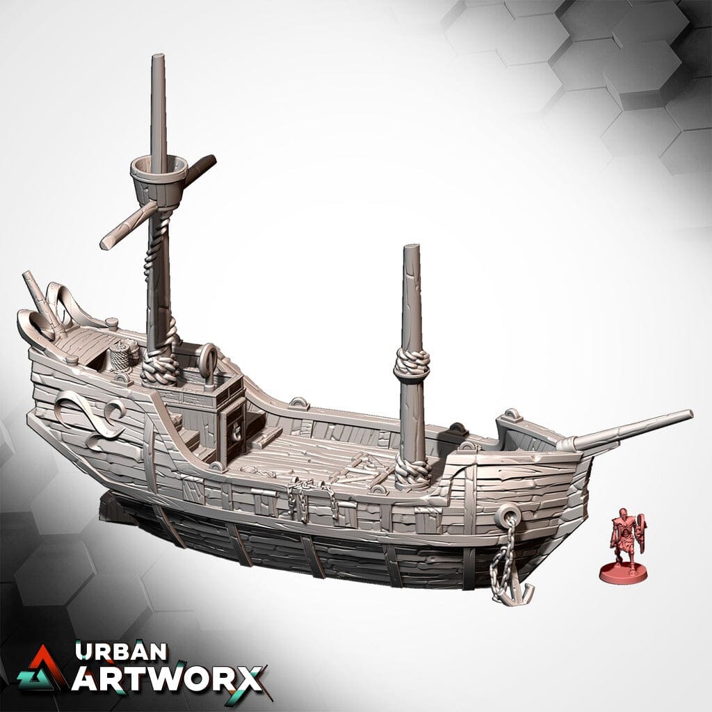 Tabletop Gelände - Txarli Factory - Ships Aground Txarli Factory Ship 01