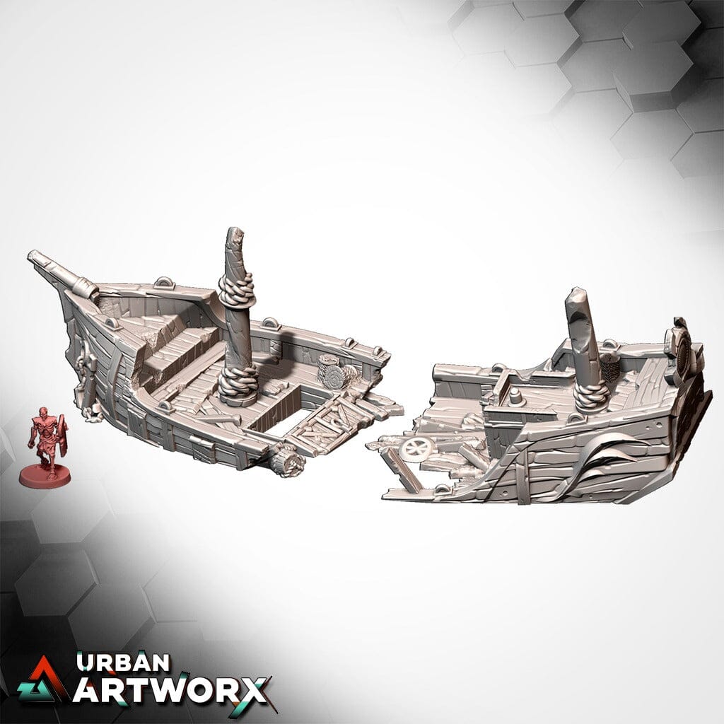 Tabletop Gelände - Txarli Factory - Ships Aground Txarli Factory Ship 03