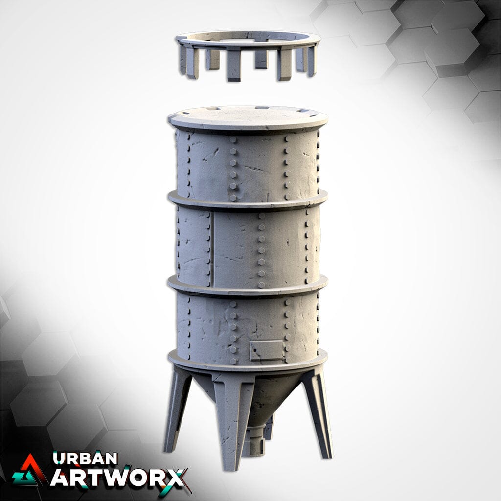 Tabletop Gelände - Txarli Factory - Silos & Tanks Txarli Factory