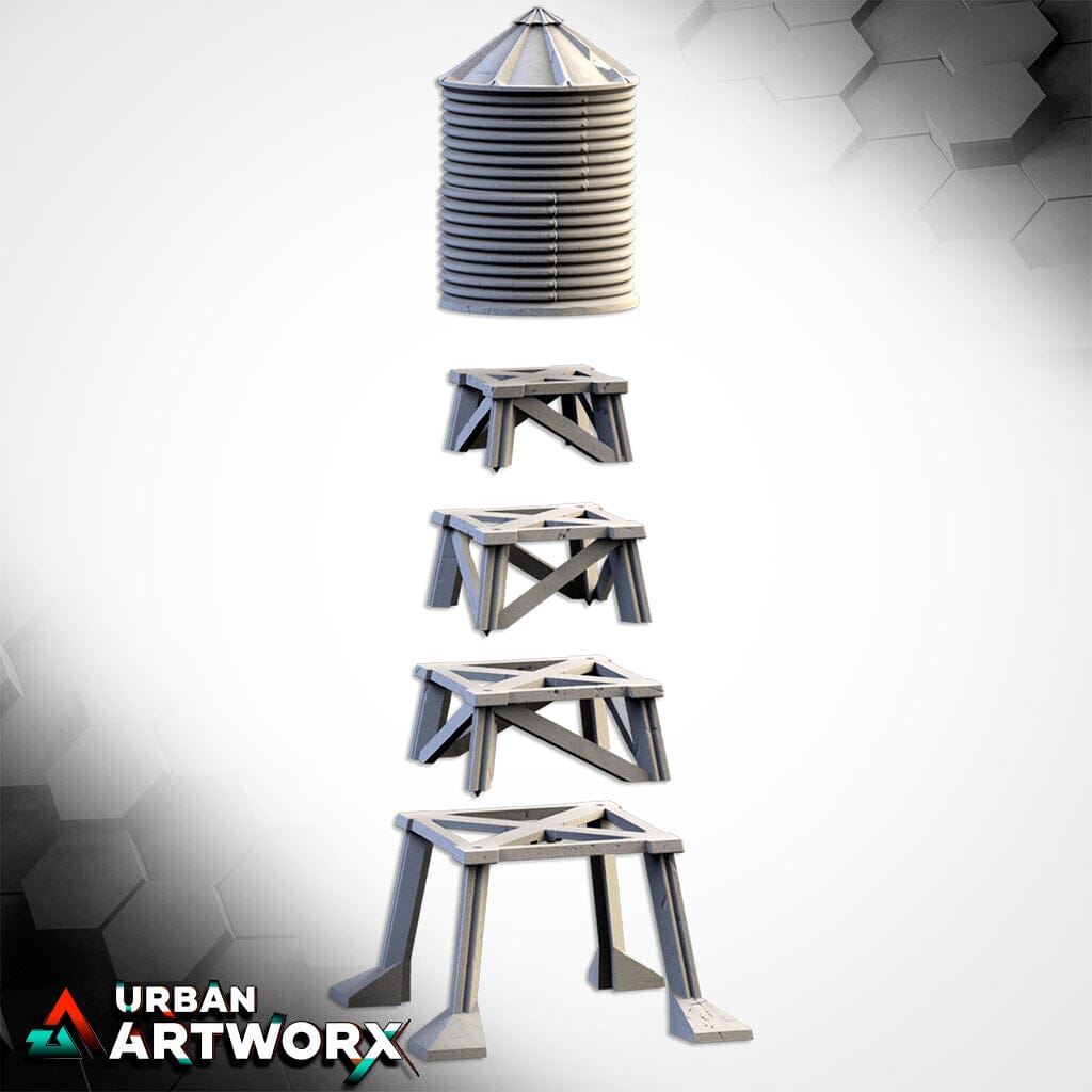 Tabletop Gelände - Txarli Factory - Silos & Tanks Txarli Factory