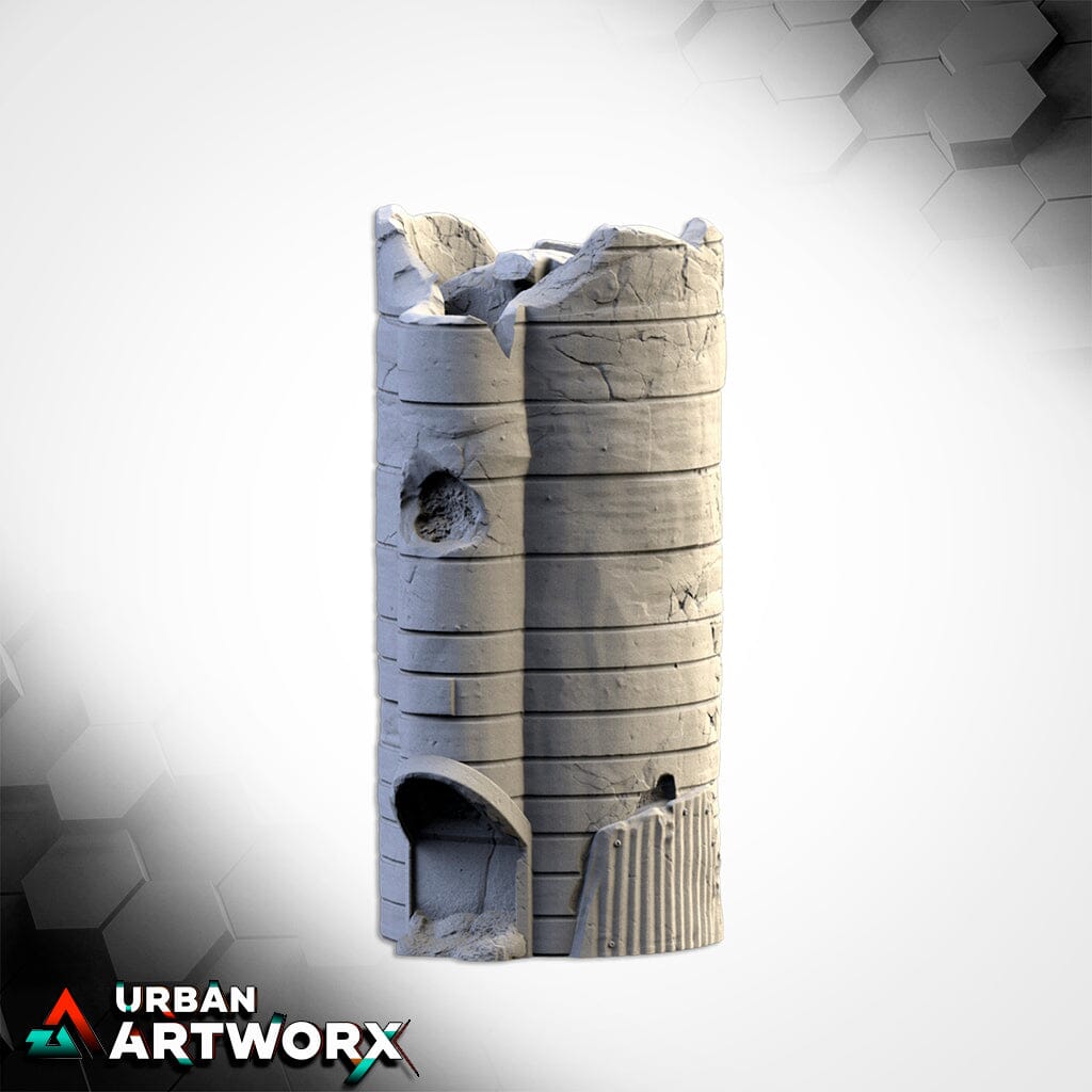 Tabletop Gelände - Txarli Factory - Silos & Tanks Txarli Factory Silo 02