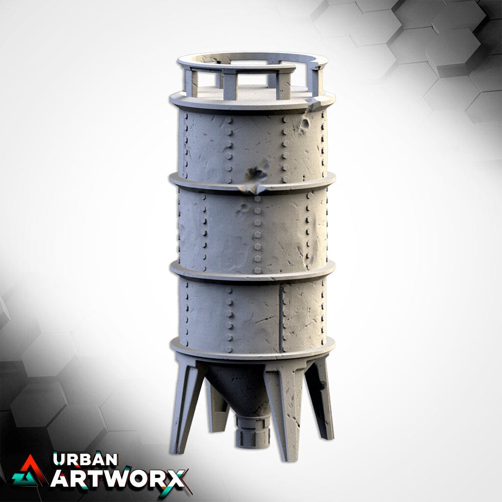Tabletop Gelände - Txarli Factory - Silos & Tanks Txarli Factory Silo 03