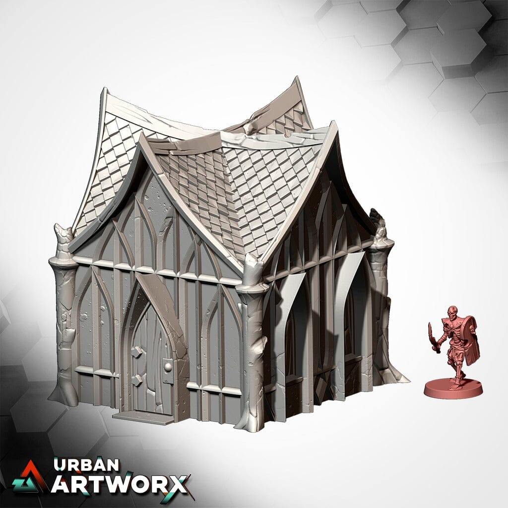 Tabletop Gelände - Txarli Factory - Wood Elf Village Txarli Factory House WE 04