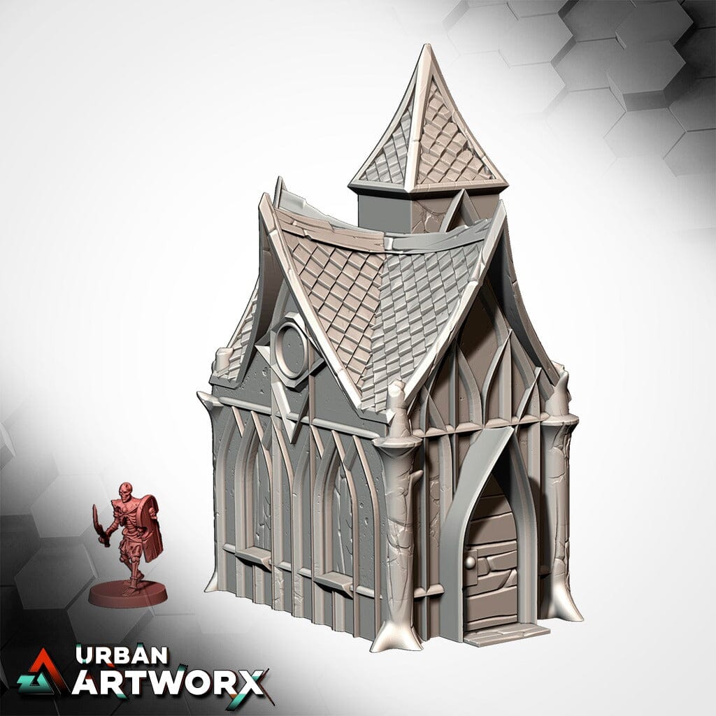 Tabletop Gelände - Txarli Factory - Wood Elf Village Txarli Factory House WE 07