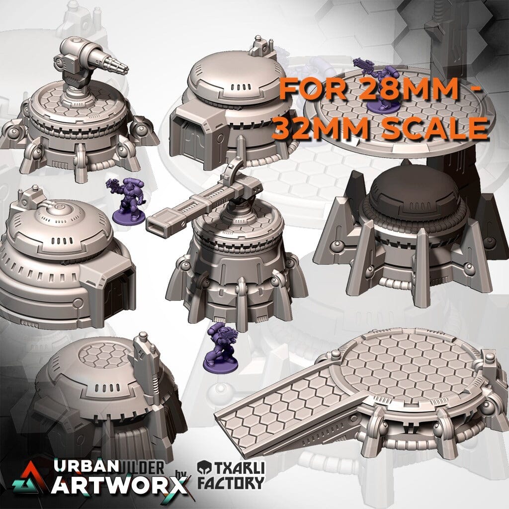 Tabletop Gelände - Txarli Factory - Xenos Buildings IV Txarli Factory Complete Set